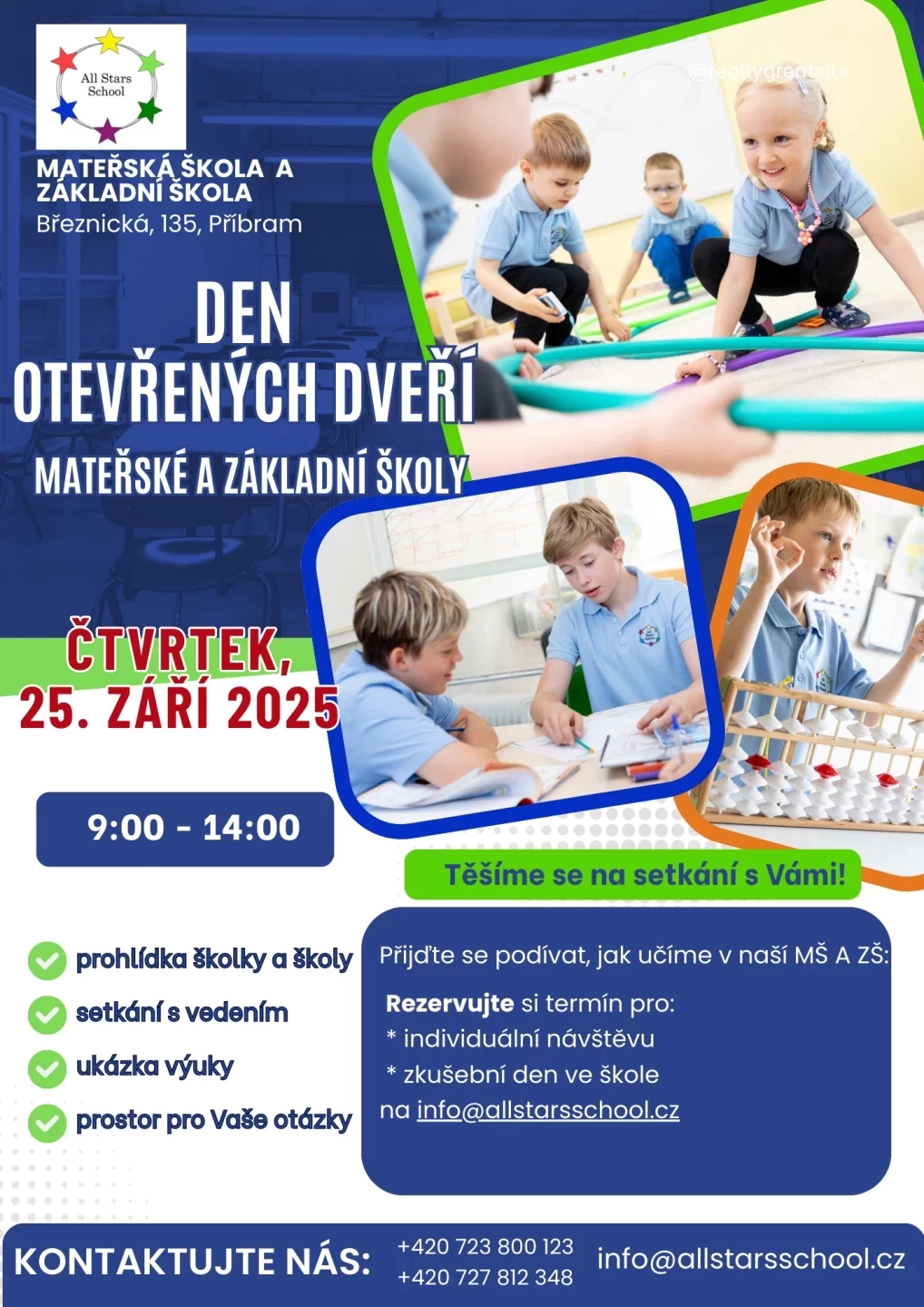 Den otevřených dveří v All Stars School