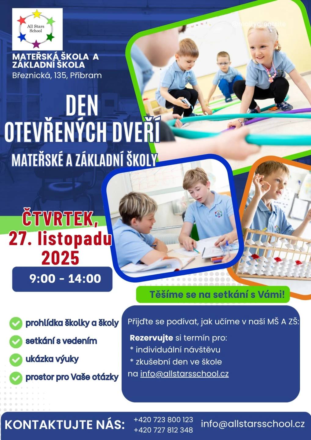 Den otevřených dveří v All Stars School